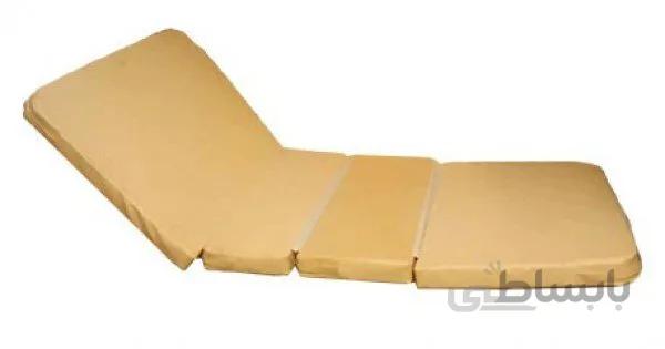 تشک بیمارستانی سه تیکه (تاشو) روکش چرم با ارتفاع 5 سانت مدل KZM-HM-03