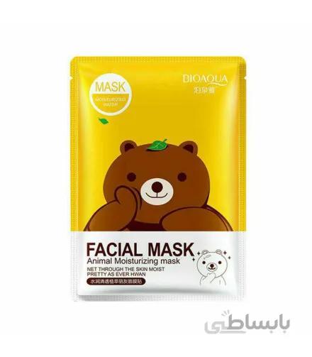 ماسک ابرسان ورقه ای صورت خرس بیواکوا FACIAL MASK BIOAQUA