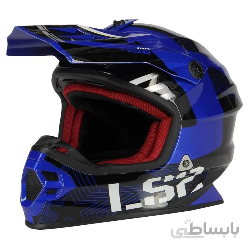 کلاه کاسکت ال اس تو مدل MX104-BLU