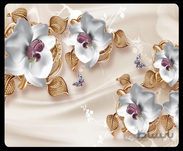 پوستر گل سه بعدی 051