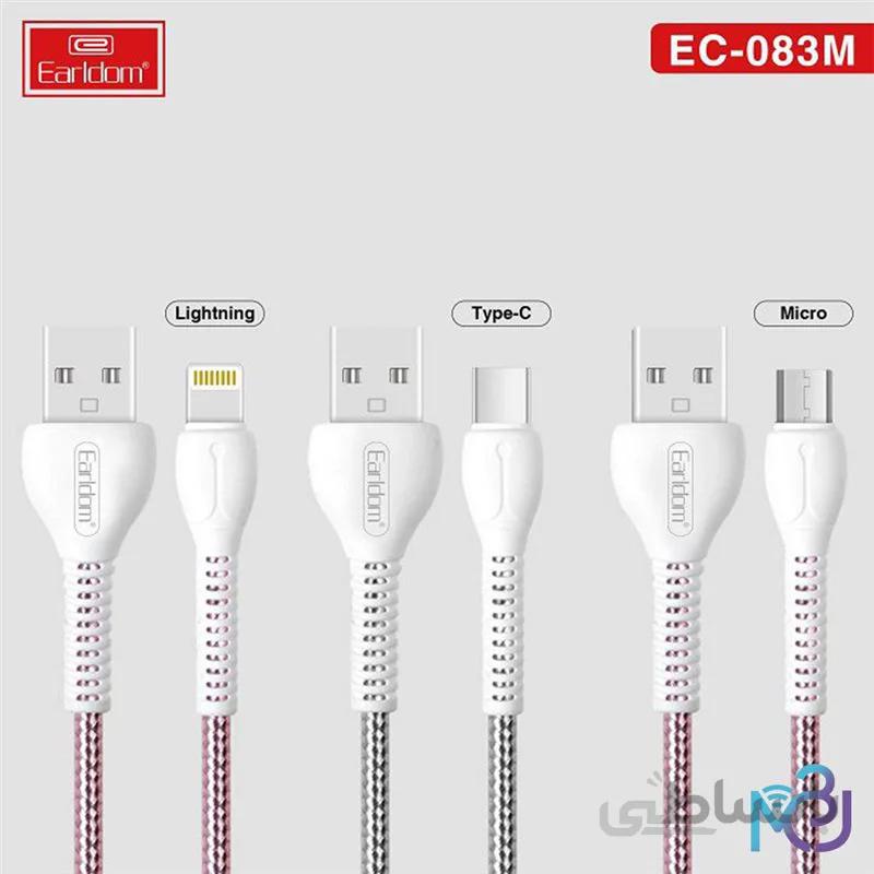 کابل شارژ Micro USB اورجینال ارلدام مدل Earldom EC-083m طول ۱ متر