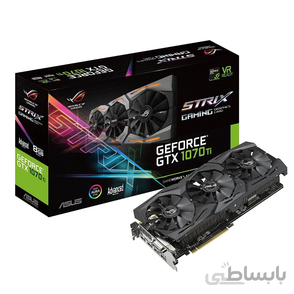 کارت گرافیک ایسوس مدل ASUS ROG Strix GeForce GTX 1070 Ti 8GB