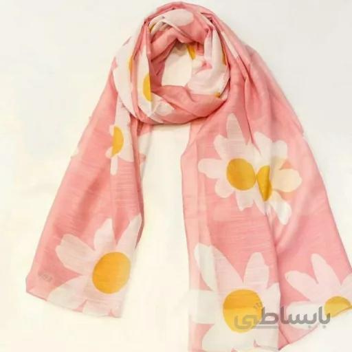 شال بابونه ابی روشن