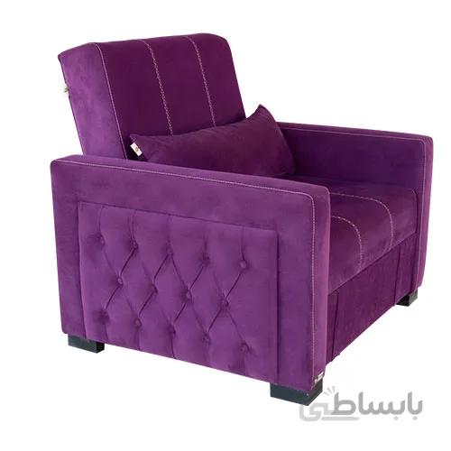 مبل تخت خواب شو یک نفره عرض 90 شیوا