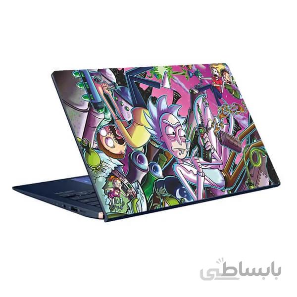 اسکین لپ تاپ طرح Rick&Morty کد ۰۱