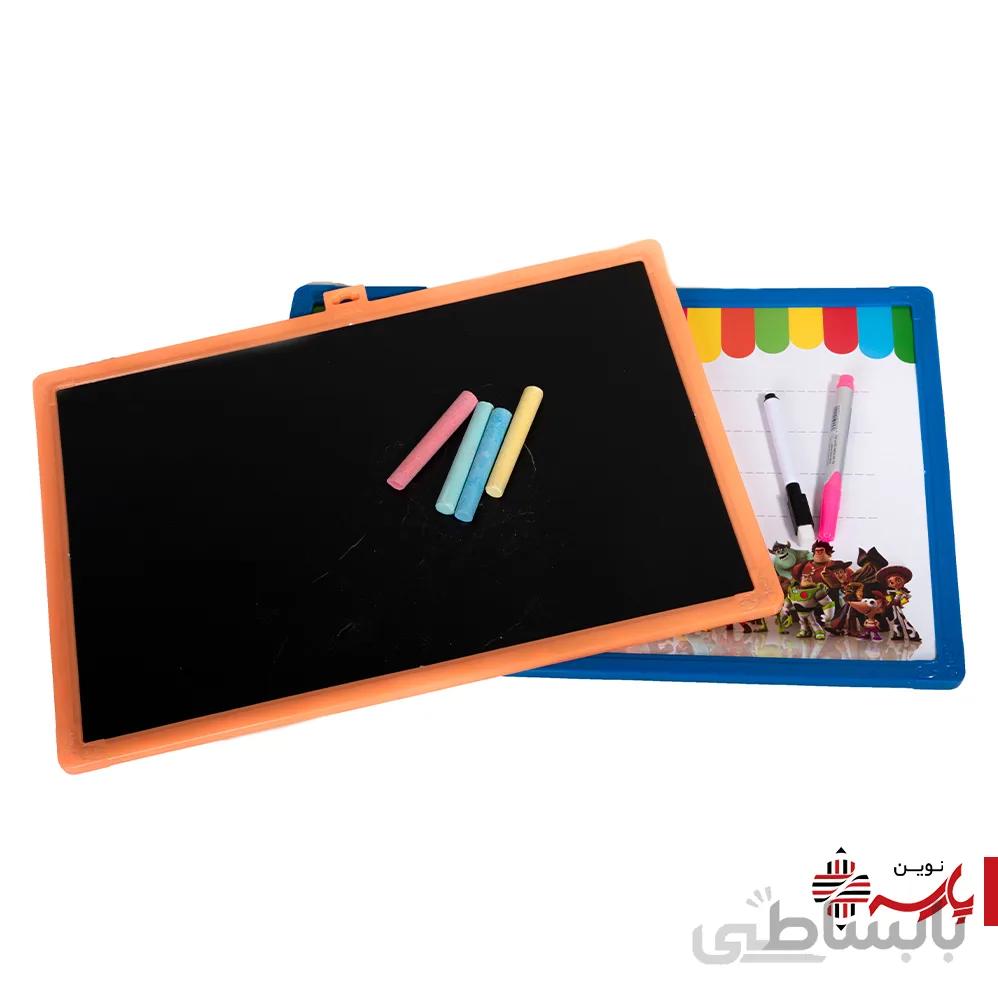تخته(فانتزی) سیاه و وایت برد قابدار بزرگ + وسایل ویان