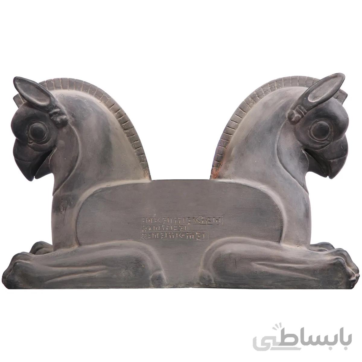 مجسمه تندیس و پیکره شهریار مدل سر ستون عقاب کد MO1680 سایز بزرگ