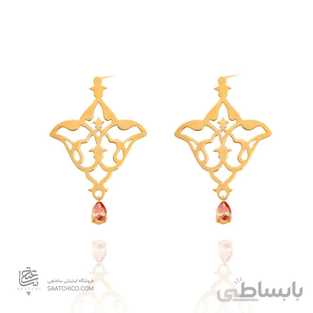 گوشواره طلا زنانه طرح اسلیمی کدXE111