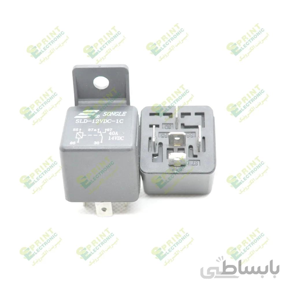 رله 12 ولت 5 پایه 40 آمپر فیش خور ماشینی Songle SLD-12VDC