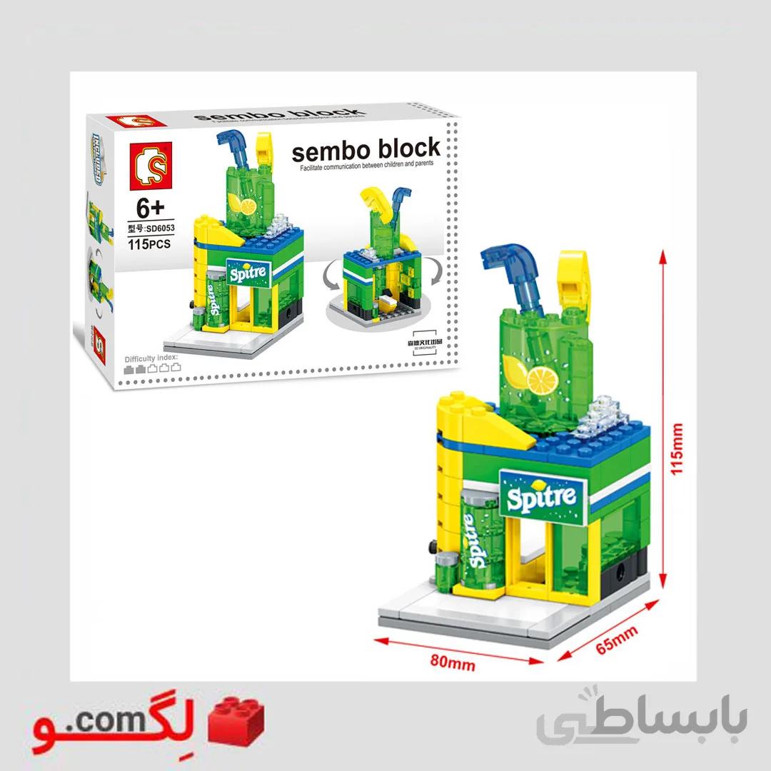 لگو فروشگاه نوشابه برند Sembo Block آیتم SD6053