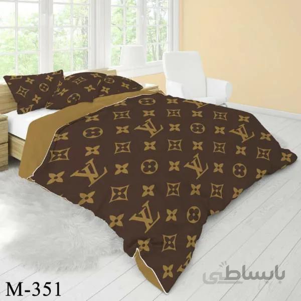 روتختی سه بعدی ساتن ابریشم ترک طرح برند - کد M 351