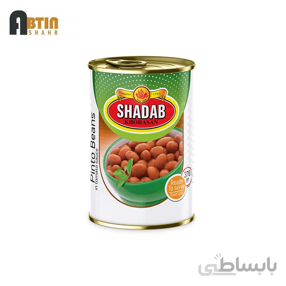 کنسرو لوبیا چیتی شاداب خراسان ۳۷۰ گرم_۱۲ عددی