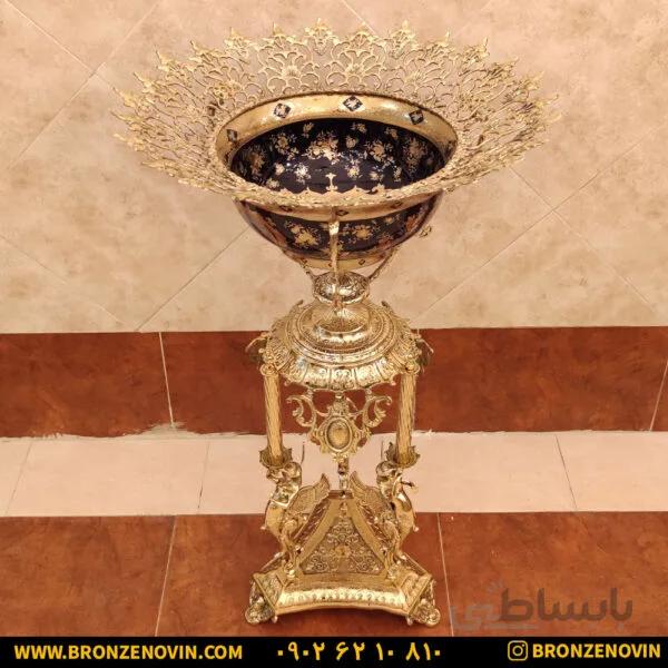 آجیل خوری برنزی کنار سالنی طرح فرشته کد ۵۰۴