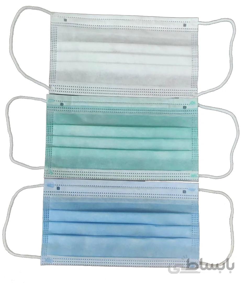 ماسک سه لایه با گیره بینی ۵۰ عددی ا Three-layer Full Press Mask 50 pieces