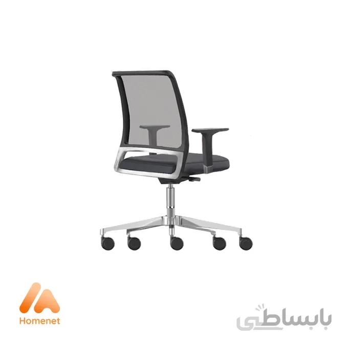 صندلی کارشناسی دسته انتگرال پشت توری با کانکتور فلزی Onyx III برند نظری