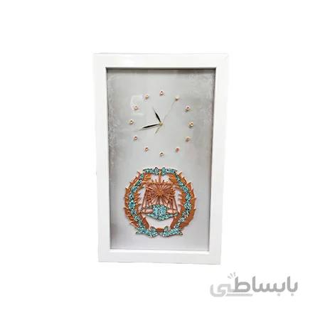 تابلو ساعت دیواری کانون وکلای دادگستری – دست سازه مس و فیروزه