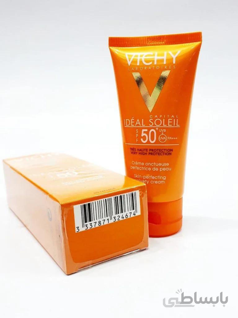 کرم ضدآفتاب رنگی ویشی مدل IDEAL SOLEIL حجم 50 میلی