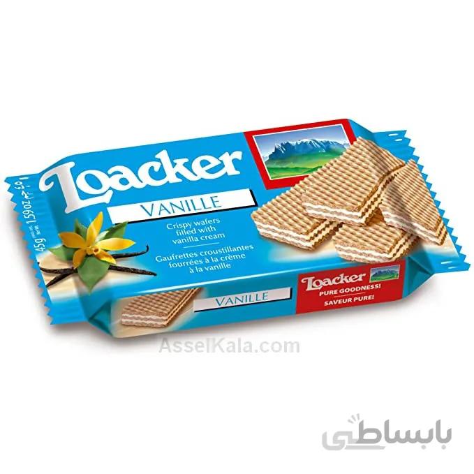 ویفر ترد لواکر LOACKER با طعم وانیل ۴۵ گرمی