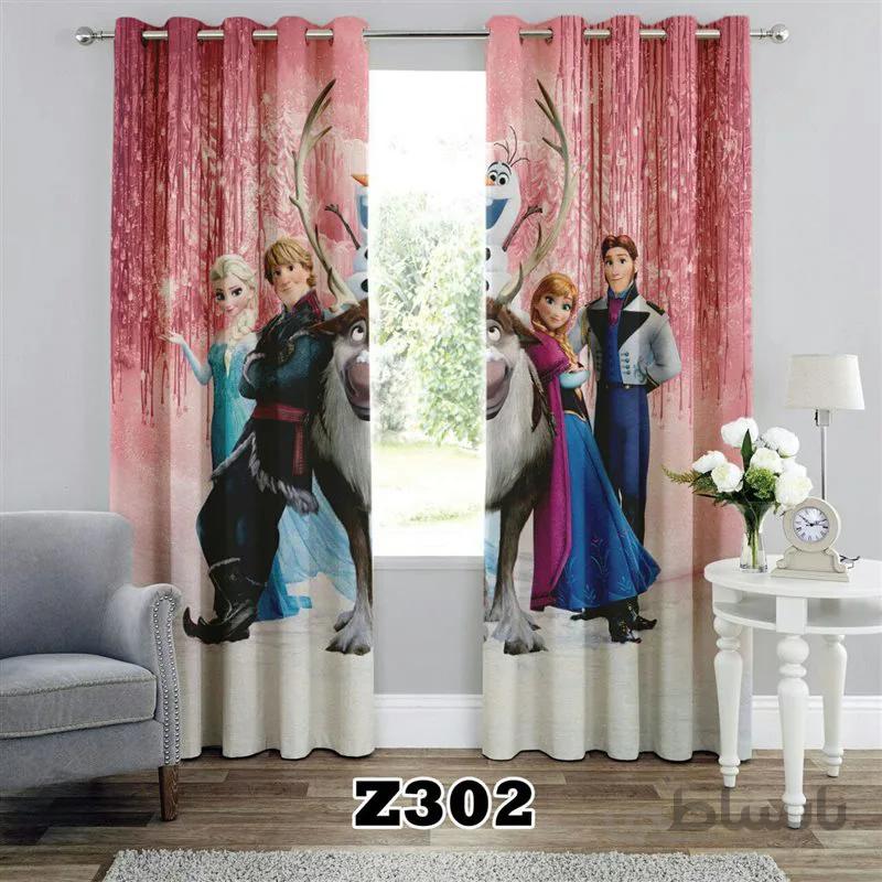 پرده پانچی کد 3d-Z-302 طرح انیمیشن فروزن