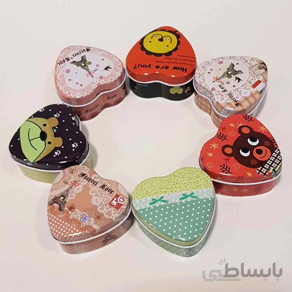 جعبه فلزی قلب کوچک