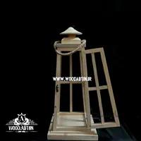 جا شمعی چوب روس کله قندی ارتفاع 46 سانت کد 8152