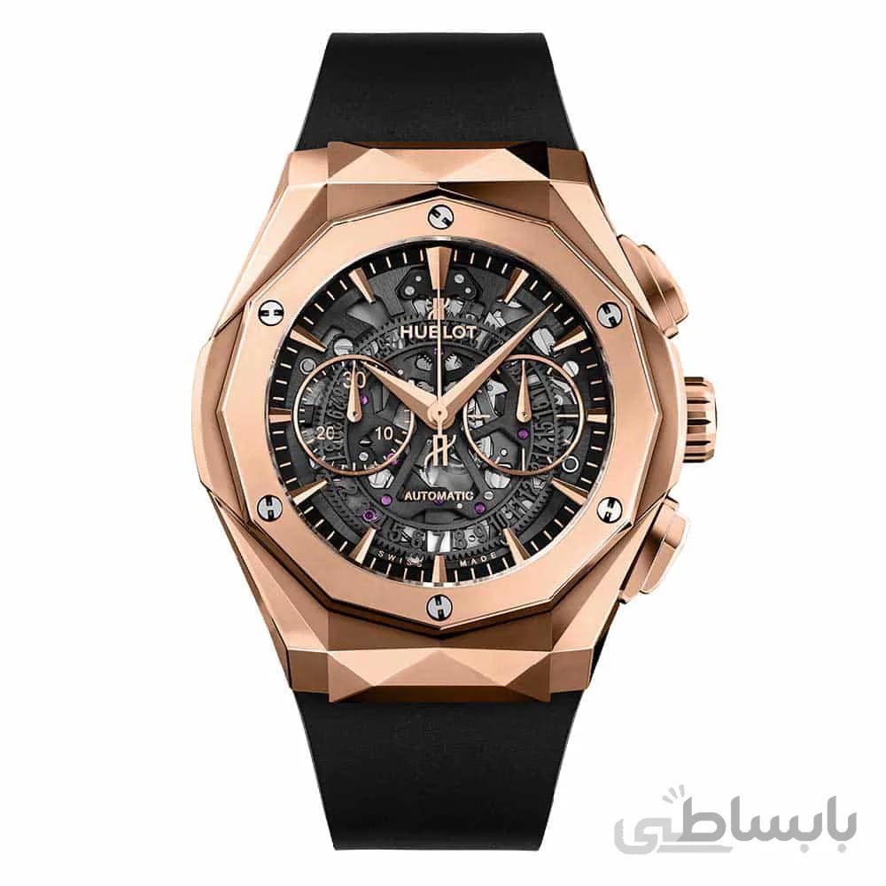 ساعت مچی مردانه هابلوت مدل Hublot Aerofusion Orlinski Gold