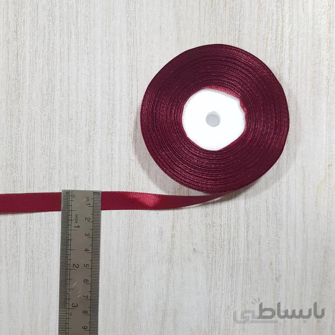 روبان ساتن زرشکی ۱ سانت (۳۰ متری)