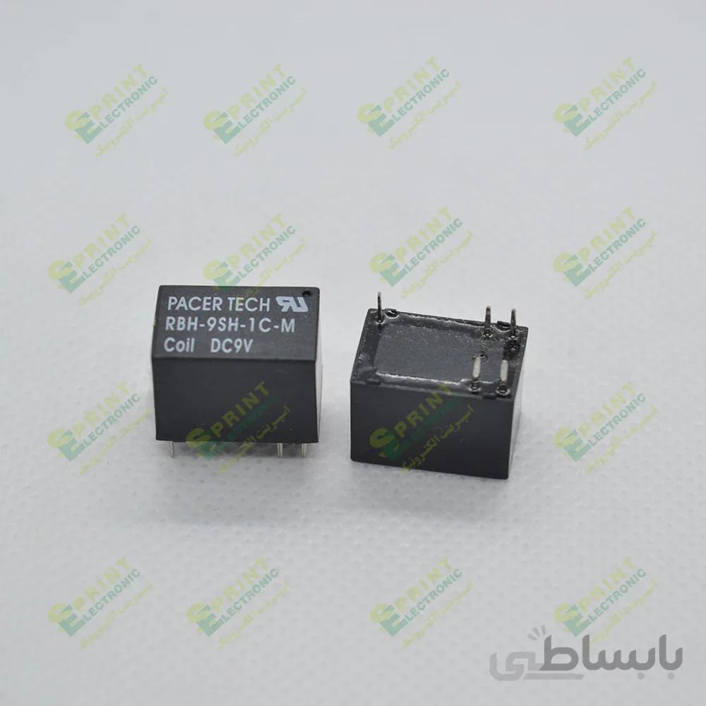 رله 9 ولت بوبین کنار 5 پایه 3 آمپر PACER TECH RBH-9SH-1C-M