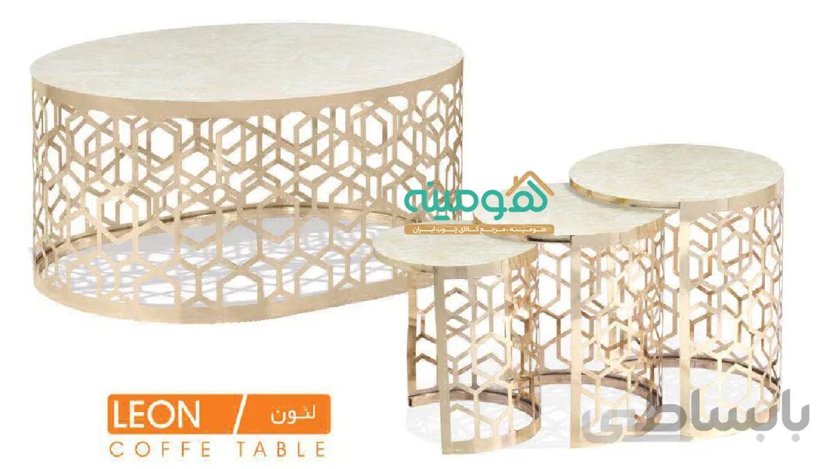 جلو مبلی عسلی مدل لئون