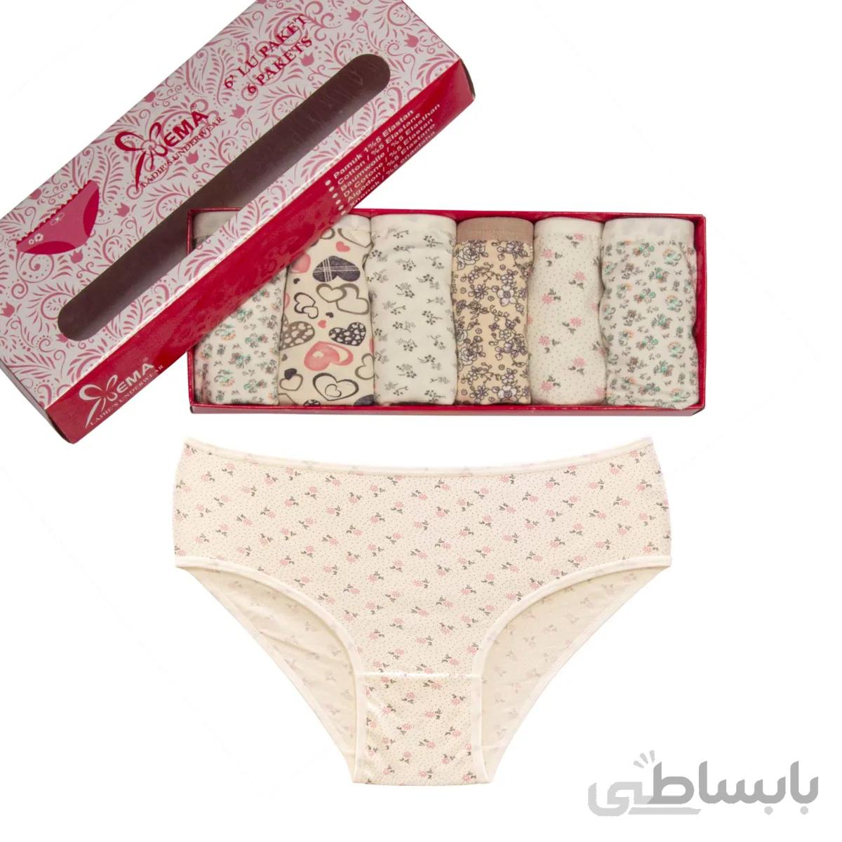 شورت گلدار جعبه ای اما 4030