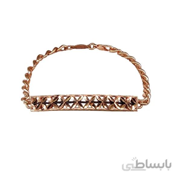 دستبند مسی زنانه طرح قطاری جتاش کد jw353