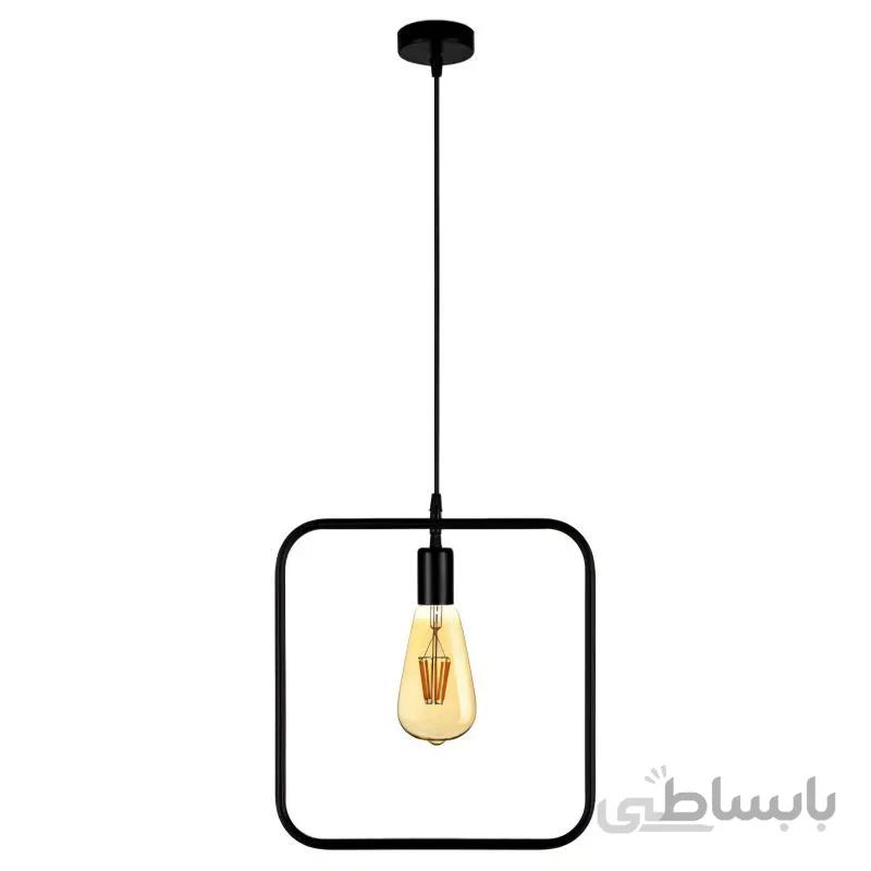 چراغ آویز هندسی مربع