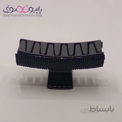 کلیپس مو نگین دار مشکی کد 1