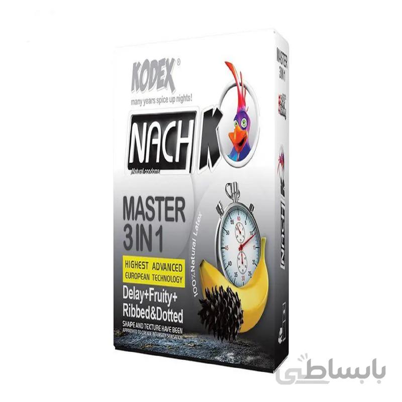 کاندوم تاخیری کدکس مدل Master 3 In 1 بسته 3 عددی ا Kodex Master 3 In 1 Condoms 3PSC