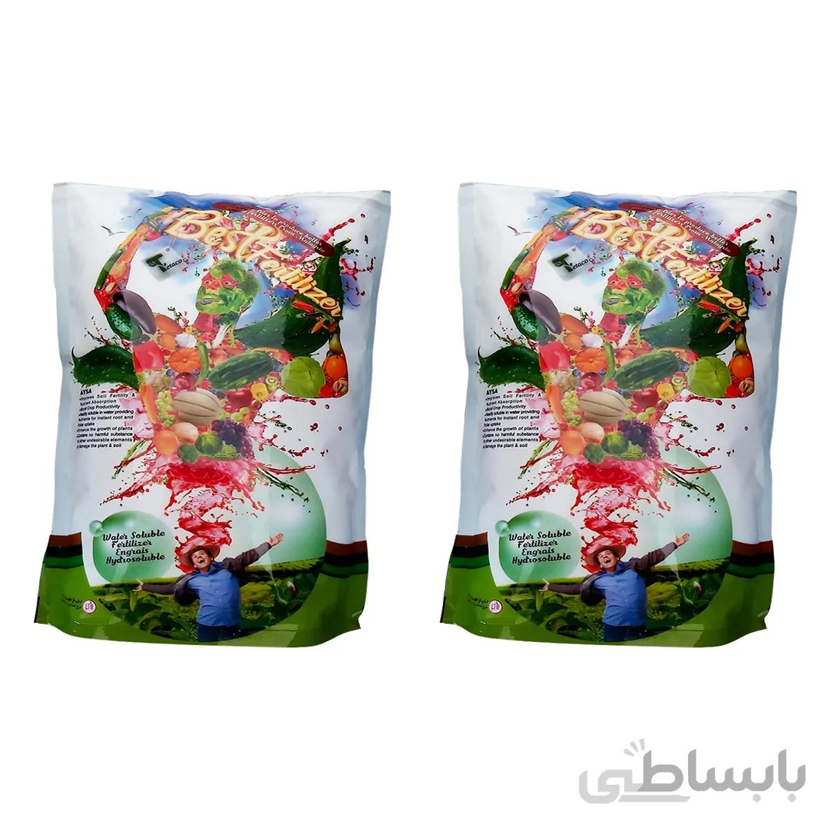 کود NPK-10-10-25 تتاکو AYSA وزن یک کیلوگرم بسته 2 عددی