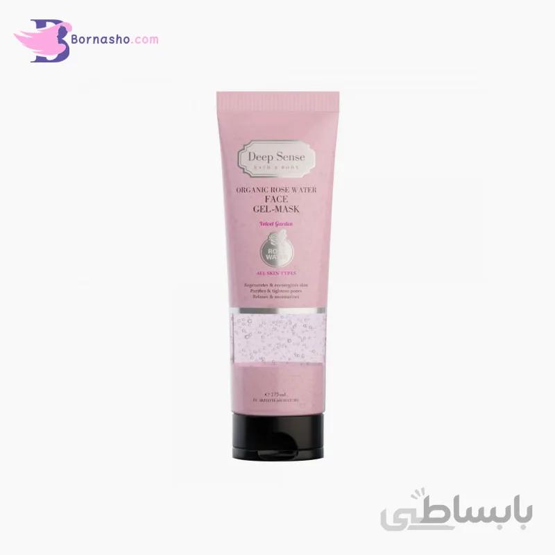 ژل ماسک مرطوب کننده پوست گلاب دیپ سنس 225 میلی لیتر ا Deep Sense Organic Rose Water Face Gel Mask