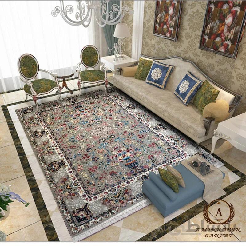 فرش ۷۰۰ شانه طرح شقایق فیلی