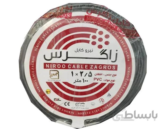سیم تک رشته ای 2.5 کلاف 100 متری