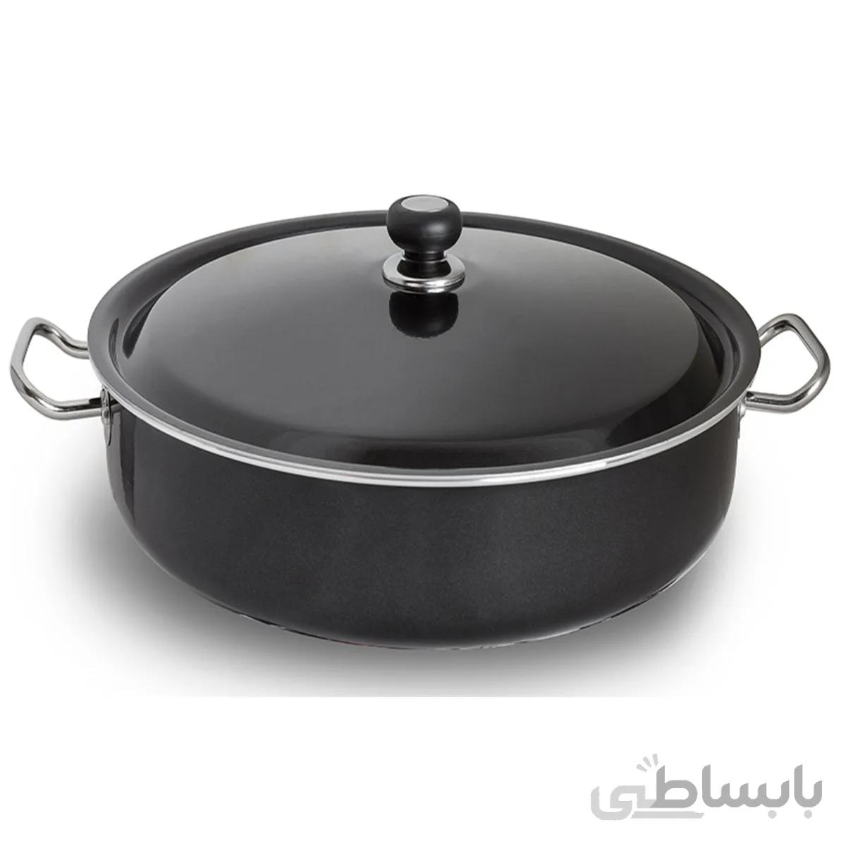 تابه گرانیت درب فلزی کاج تفلون سایز 50