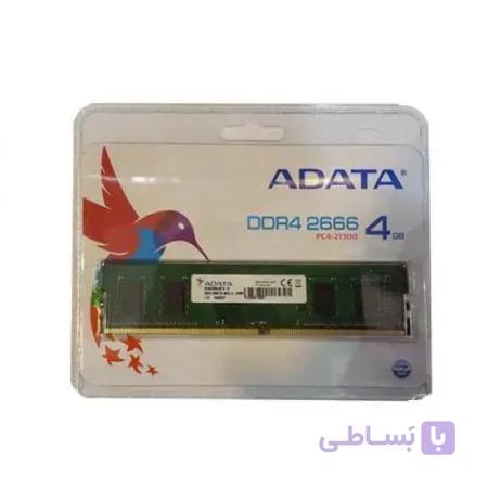 رم کامپیوتر ای دیتا مدل PC4-21300 DDR4 2666MHz ظرفیت 4 گیگابایت — تصویر 1