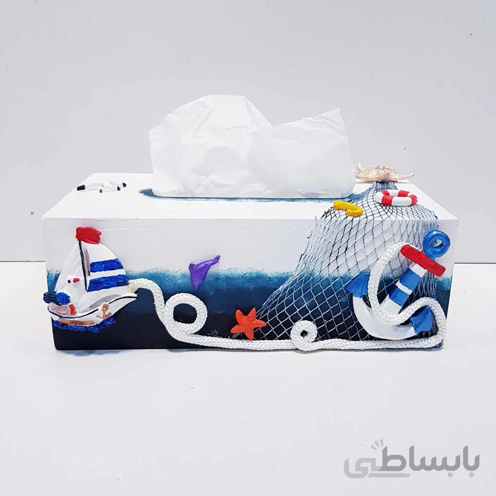 جادستمال کاغذی دریایی طرح کشتی