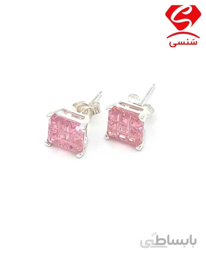 گوشواره نقره نگین سواروسکی