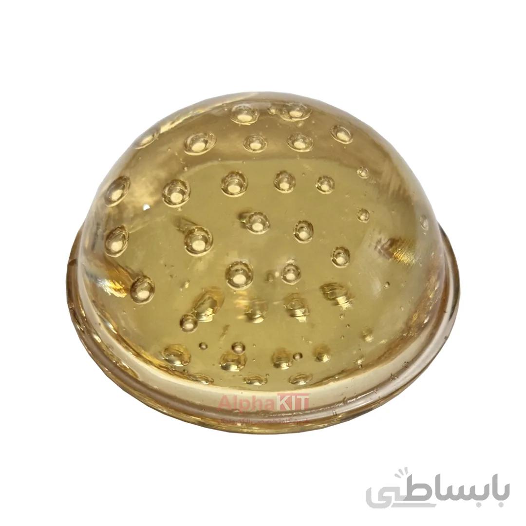 لنز محدب پروژکتور ال ای دی شیشه ای طلایی قطر 50 میلیمتر