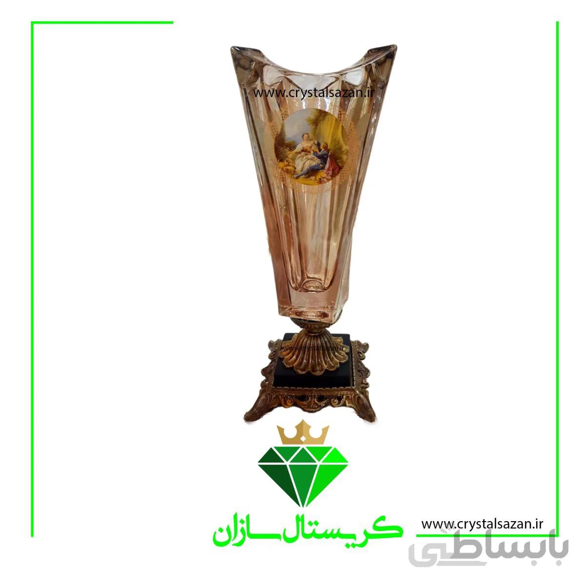 گلدان کریستال کد G1084 کریستال سازان