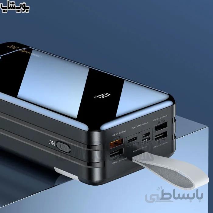 پاوربانک 60000 میلی آمپر 22.5W ریمکس مدل RPP-173 داری چراغ قوه همراه