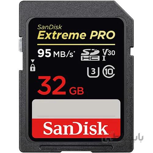 کارت حافظه سن دیسک Extreme PRO UHS-I/U3 SDHC 32G ا Extreme PRO UHSIU3 SDHC 32G