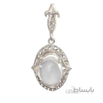اویز گردنبند نقره زنانه بازرگانی میلادی مدل سنگ در نجف کد PK_171