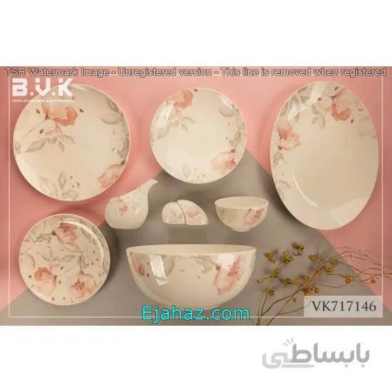 سرویس 29 پارچه 6 نفره بن چاینا بی وی کی مدل 7146 بی وی کی (BVK)