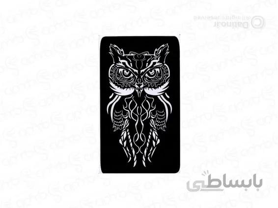شابلون حنا طرح جغد شاخدار 10582