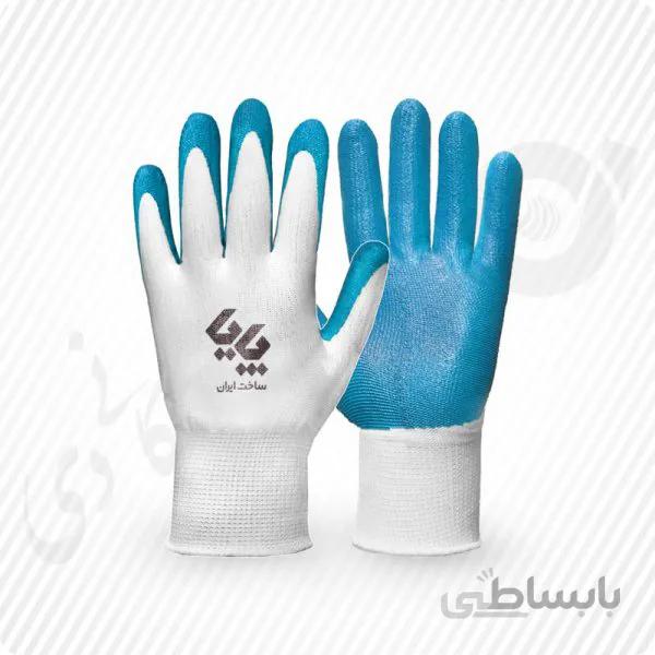 دستکش کار کف مواد نیتریل ساده پایا ( 44 – 55 – 66 )